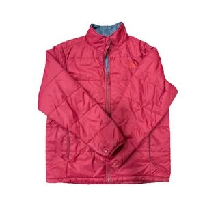 North Face Puffer Jacket Red Mens Size Large